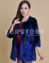 Load image into Gallery viewer, Women&#39;s Natural Fur Coat Long Version Light Camel Full Pelt Real Fur Coat Female