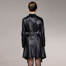 Load image into Gallery viewer, Genuine sheep Leather coat wool blends collar real lamb leather jacket winter overcoat