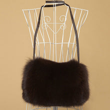 Load image into Gallery viewer, Shoulder Bag Real Fox Fur Bag Raccoon Fur Lamb Fur Handbag Totes FS14401