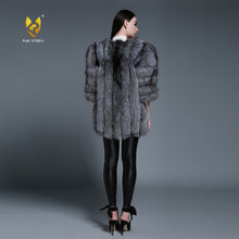 Load image into Gallery viewer, Women&#39;s coat Winter Coat Women&#39;s Genuine Fox Fur Coat Women  13056