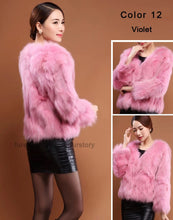 Load image into Gallery viewer, Winter Women&#39;s Natural Fur Coat Color Optional Three Quarter Sleeve