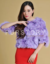 Load image into Gallery viewer, Real Fox Fur Coat Jacket Thick Fur Gilet Womens&#39; Dress Ladies&#39; Garment FS13052  Light Purple