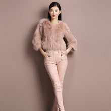 Load image into Gallery viewer, Winter Women&#39;s Natural Fur Coat Color Optional Three Quarter Sleeve