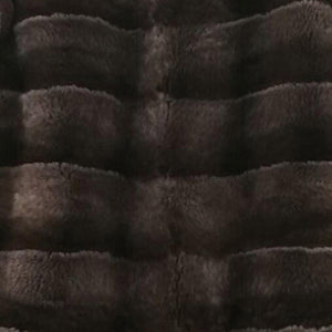 FS16119 Real Rex Rabbit Fur Coat Chinchilla Color Turn-down Collar Women's Natural Fur Jacket Fur Story