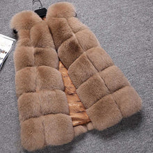 Load image into Gallery viewer, Women&#39;s Genuine Rabbit Fur Vest long style garment Women 15207