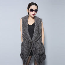Load image into Gallery viewer, Natural Fur Vest Top Quality Authentic Mink Vest Female Natural Gilet Waistcoat