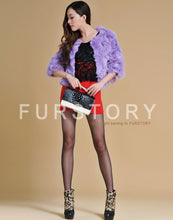Load image into Gallery viewer, Real Fox Fur Coat Jacket Thick Fur Gilet Womens&#39; Dress Ladies&#39; Garment FS13052  Light Purple