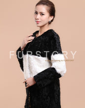 Load image into Gallery viewer, New Lamb Fur Coat Jacket Overcoat  Winter Overcoat In Fashion Interval Color Style Good Quality Lamb Fur FS13068