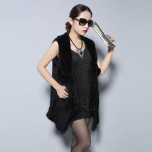 Load image into Gallery viewer, Natural Fur Vest Top Quality Authentic Mink Vest Female Natural Gilet Waistcoat