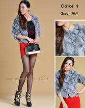 Load image into Gallery viewer, Real Fox Fur Coat Jacket Thick Fur Gilet Womens&#39; Dress Ladies&#39; Garment FS13052  Light Purple