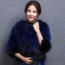 Load image into Gallery viewer, Women&#39;s Winter Coat Raccoon Real Fur Coats Female Round Collar Women Jackets 15160