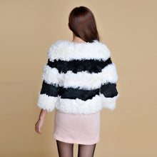 Load image into Gallery viewer, Real Lamb Fur and Rabbit Fur Coat Jacket Overcoat Ladies&#39; Top Dress 2016 New Women&#39;s Fur Fur Sotry FS13063