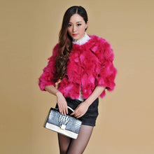 Load image into Gallery viewer, Real Fox Fur Coat Jacket Thick Fur Gilet Womens&#39; Dress Ladies&#39; Garment FS13052  Light Purple