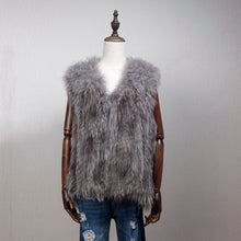 Load image into Gallery viewer, Natural Fur Vest for Women Fox with Mongolia Sheep Fur Waistcoat 162106