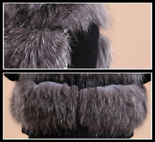 Load image into Gallery viewer, Women&#39;s Silver Fox Fur Vest Silver Fox Natural Color Real Fur Vest Female