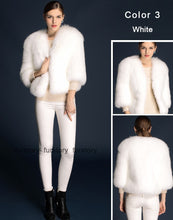 Load image into Gallery viewer, Winter Women&#39;s Real Fox Fur Coat Three Quarter Sleeve Furry Jackets