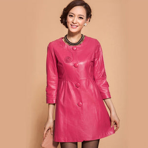 Genuine Sheep Leather Outer Coat Windbreak Top Quality Lamb Leather