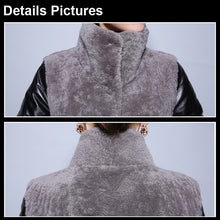 Load image into Gallery viewer, Natural Lamb Fur Coat Genuine Sheep Leather Full Sleeve Jacket