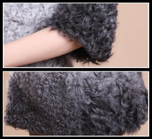 Load image into Gallery viewer, Real Lamb Fur Coat Jacket Overcoat Womens&#39; Dress Ladies&#39; Dress Winter Coat  Garment Top Dress Beatiful Color Fur Story FS13036