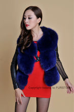 Load image into Gallery viewer, Natural Fox Fur Vest Waistcoat Jacket Coat Womens&#39; Dress