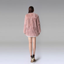 Load image into Gallery viewer, Women&#39;s Real Fox Fur Coat Long Sleeve Natural Color Fur Overcoat Women