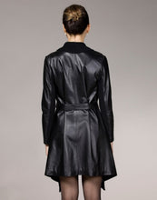 Load image into Gallery viewer, Genuine sheep Leather coat wool blends collar real lamb leather jacket winter overcoat