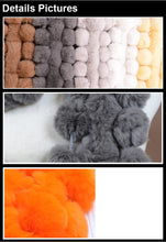 Load image into Gallery viewer, Real REX Rabbit Fur Ball Scarf Cute Wrap Cape Shawl Neck Warmer Children Women Winter Scarf FS14515