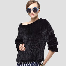 Load image into Gallery viewer, Women&#39;s Knitted Mink Fur Coat Women Pullover Female Winter jacket 151101