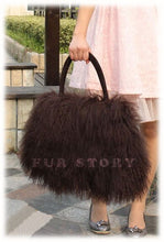 Load image into Gallery viewer, Cute Handbag Real Mongolia Lamb Wool Fur Bag Handbag Large Size 040501