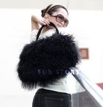 Load image into Gallery viewer, Cute Handbag Real Mongolia Lamb Wool Fur Bag Handbag Large Size 040501