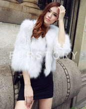 Load image into Gallery viewer, Winter Women&#39;s Natural Fur Coat Color Optional Three Quarter Sleeve