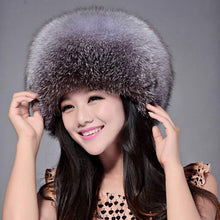 Load image into Gallery viewer, Fur Story FS13609 Women&#39;s Genuine Fox Fur Hat Women Ears Warmer Headdress Women Hat