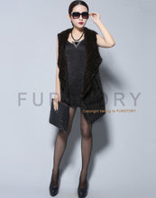 Load image into Gallery viewer, Natural Fur Vest Top Quality Authentic Mink Vest Female Natural Gilet Waistcoat