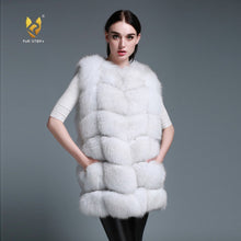 Load image into Gallery viewer, Women&#39;s Genuine Rabbit Fur Vest long style garment Women 15207