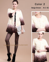 Load image into Gallery viewer, Real Lamb Fur Coat Jacket Overcoat Womens&#39; Dress Ladies&#39; Dress Winter Coat  Garment Top Dress Beatiful Color Fur Story FS13036