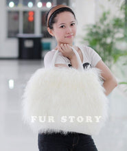Load image into Gallery viewer, Cute Handbag Real Mongolia Lamb Wool Fur Bag Handbag Large Size 040501