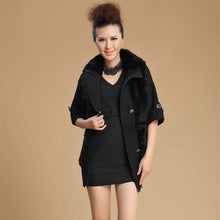 Load image into Gallery viewer, Natural Rabbit Fur Coat Jacket Overcoat Fur Coat Women