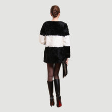 Load image into Gallery viewer, New Lamb Fur Coat Jacket Overcoat  Winter Overcoat In Fashion Interval Color Style Good Quality Lamb Fur FS13068