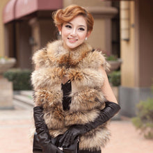 Load image into Gallery viewer, Raccoon Fur Vest Coat Jacket Overcoat Recommend Luxury Fur Style