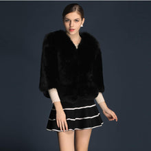 Load image into Gallery viewer, Winter Women&#39;s Real Fox Fur Coat Three Quarter Sleeve Furry Jackets