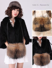 Load image into Gallery viewer, Shoulder Bag Real Fox Fur Bag Raccoon Fur Lamb Fur Handbag Totes FS14401