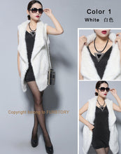 Load image into Gallery viewer, Natural Fur Vest Top Quality Authentic Mink Vest Female Natural Gilet Waistcoat