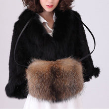 Load image into Gallery viewer, Shoulder Bag Real Fox Fur Bag Raccoon Fur Lamb Fur Handbag Totes FS14401