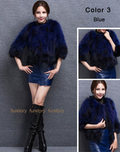 Load image into Gallery viewer, Women&#39;s Winter Coat Raccoon Real Fur Coats Female Round Collar Women Jackets 15160