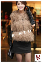Load image into Gallery viewer, Rabbit  Lamb Fur Vest Waistcoat Coat Jacket Ladies&#39; Garment 5colors