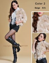Load image into Gallery viewer, Real Fox Fur Coat Jacket Thick Fur Gilet Womens&#39; Dress Ladies&#39; Garment FS13052  Light Purple