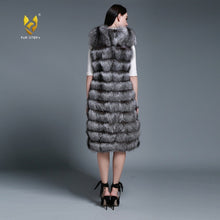 Load image into Gallery viewer, Women&#39;s Genuine Rabbit Fur Vest Women Long Style Fur Vest Female 15296