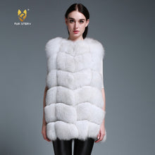 Load image into Gallery viewer, Women&#39;s Genuine Rabbit Fur Vest long style garment Women 15207