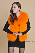 Load image into Gallery viewer, Natural Fox Fur Vest Waistcoat Jacket Coat Womens&#39; Dress