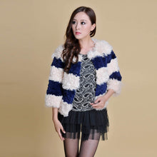 Load image into Gallery viewer, Real Lamb Fur and Rabbit Fur Coat Jacket Overcoat Ladies&#39; Top Dress 2016 New Women&#39;s Fur Fur Sotry FS13063